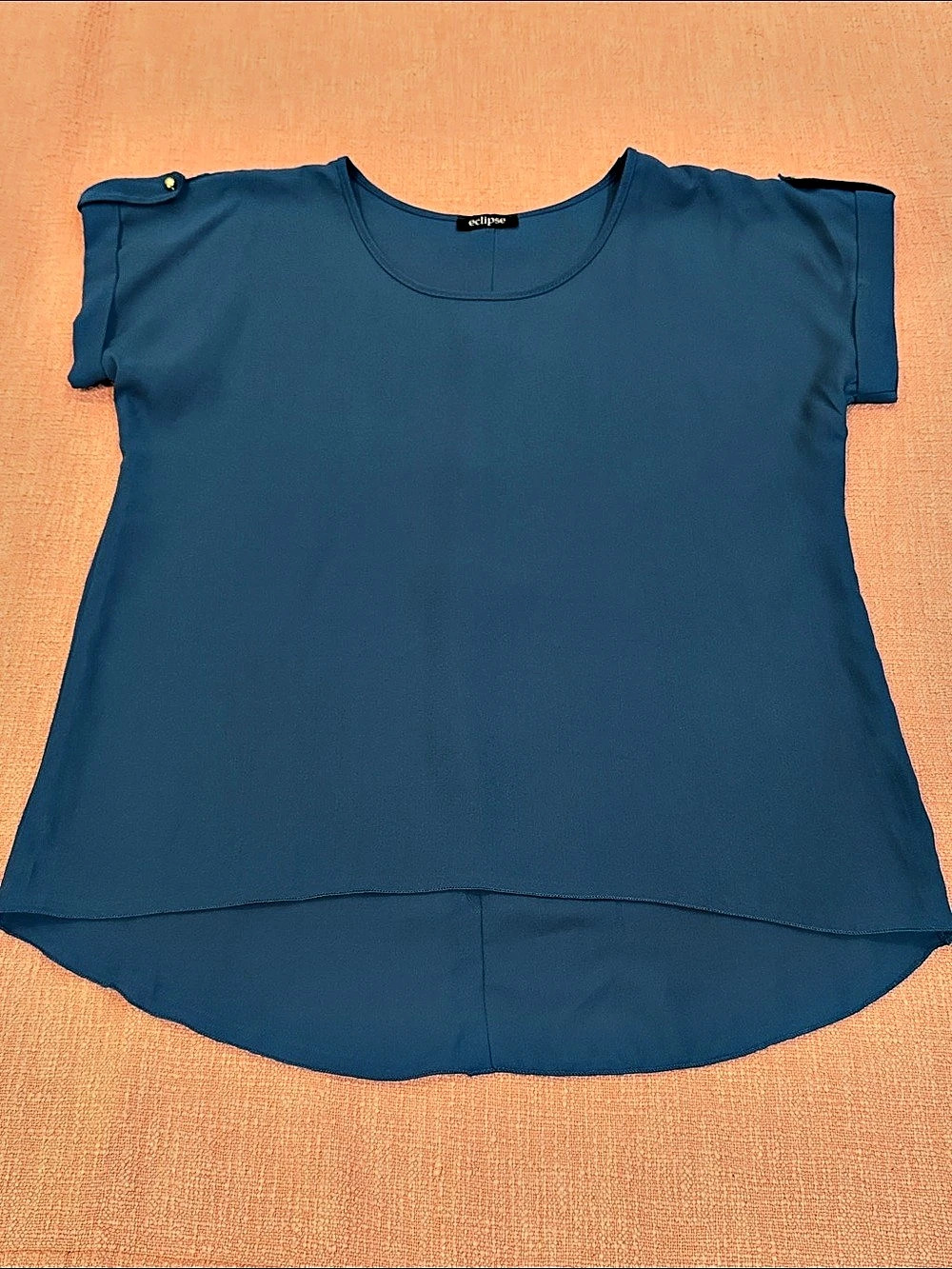 Eclipse large wm’s teal blouse top